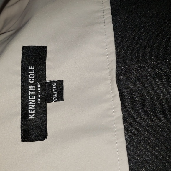 FF KENNETH COLE 2XL HOODED RAIN TRENCH COAT TAN WINDBREAKER - Picture 11 of 14